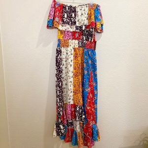 Mlle Gabrielle Maxi Paisley Dress Size Small